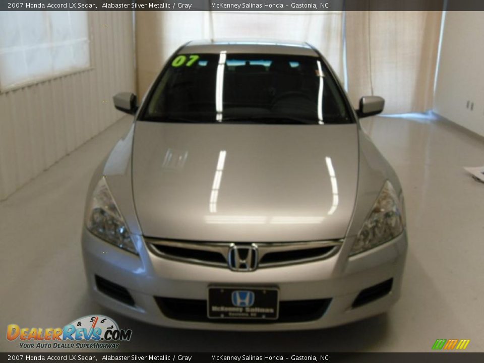 2007 Honda Accord LX Sedan Alabaster Silver Metallic / Gray Photo #6