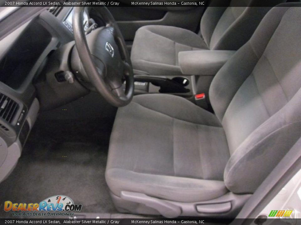 2007 Honda Accord LX Sedan Alabaster Silver Metallic / Gray Photo #8