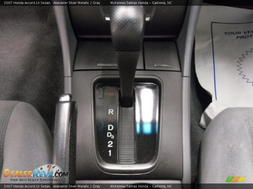 2007 Honda Accord LX Sedan Alabaster Silver Metallic / Gray Photo #12