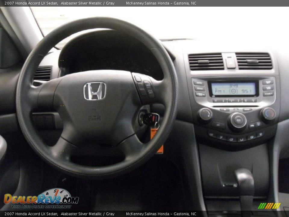 2007 Honda Accord LX Sedan Alabaster Silver Metallic / Gray Photo #14