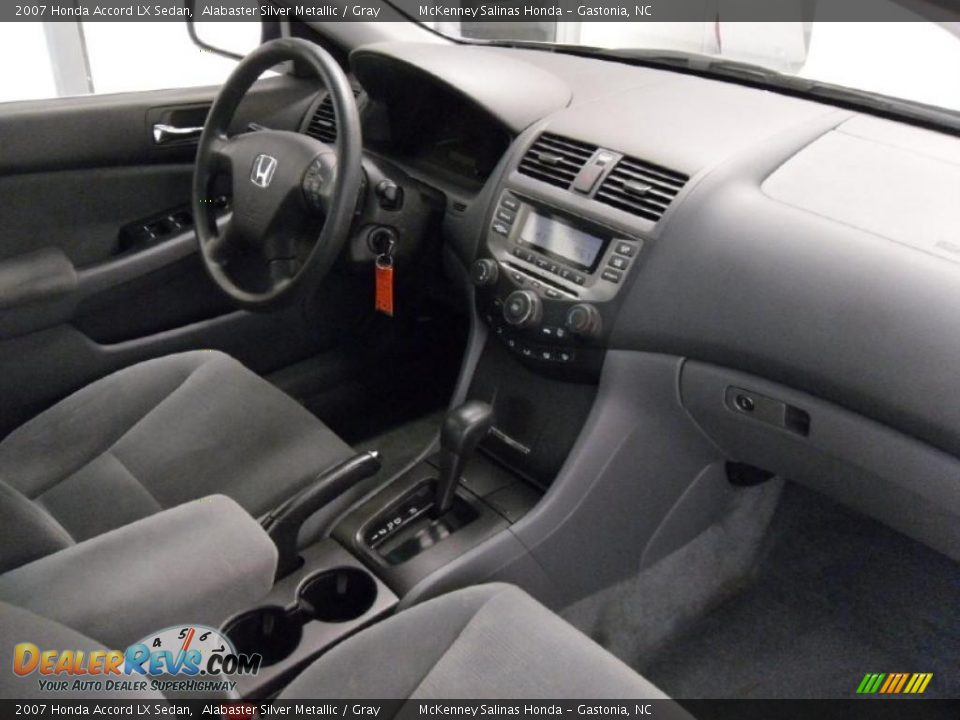 2007 Honda Accord LX Sedan Alabaster Silver Metallic / Gray Photo #21