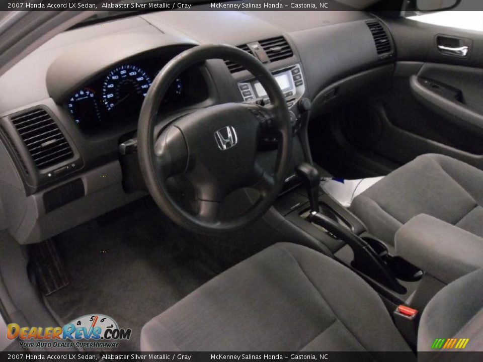 2007 Honda Accord LX Sedan Alabaster Silver Metallic / Gray Photo #22