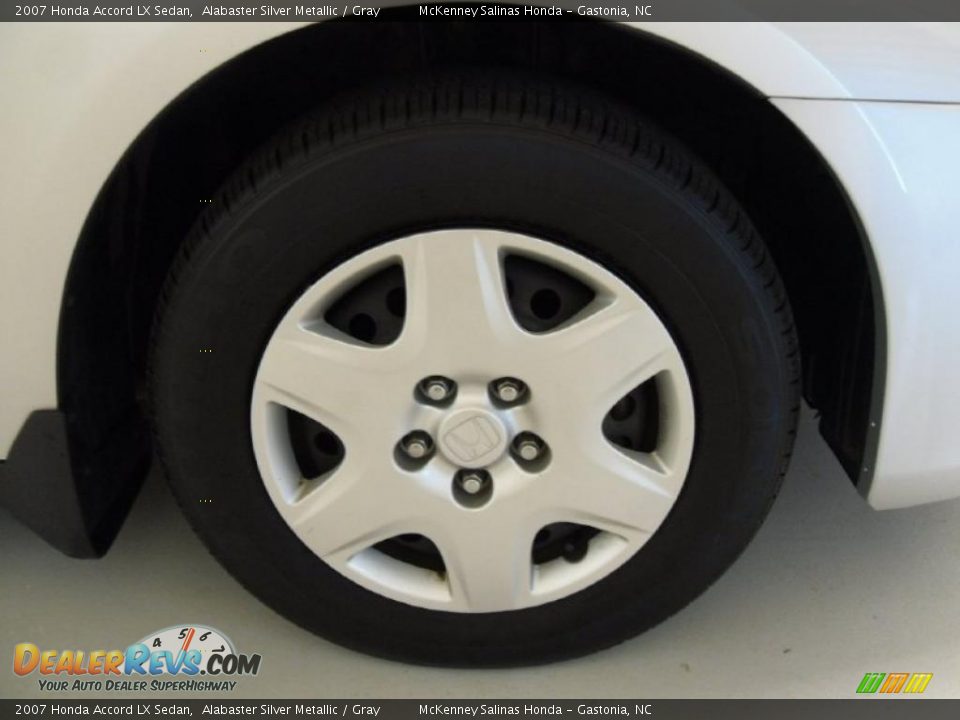 2007 Honda Accord LX Sedan Alabaster Silver Metallic / Gray Photo #27