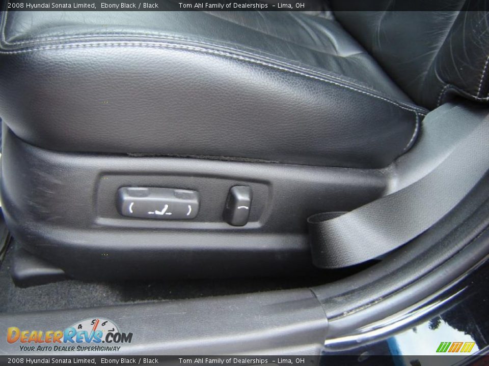 2008 Hyundai Sonata Limited Ebony Black / Black Photo #10