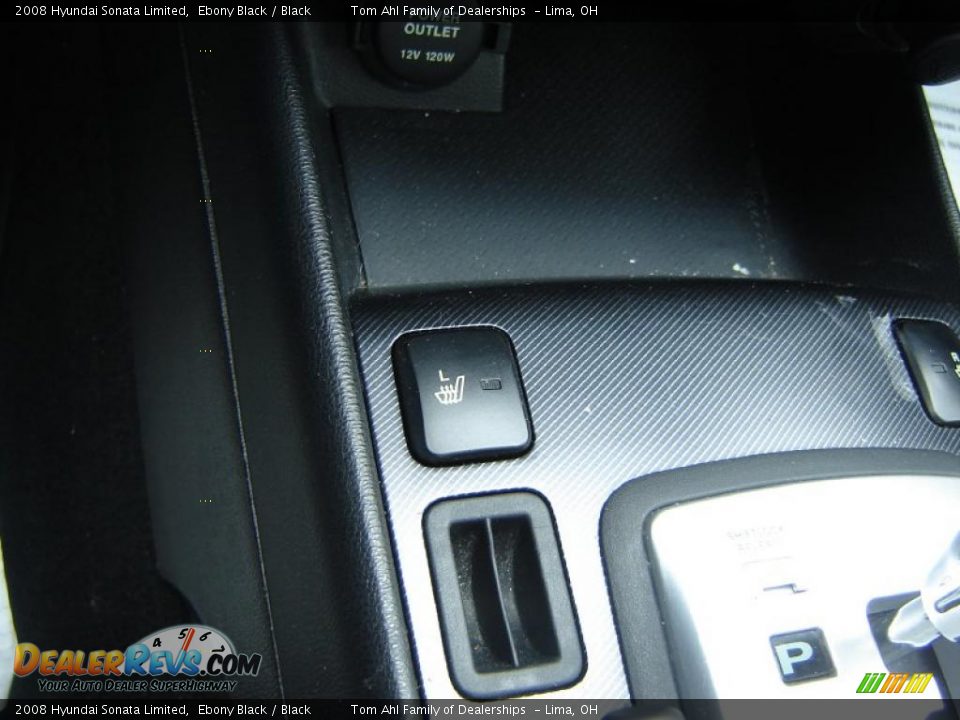 2008 Hyundai Sonata Limited Ebony Black / Black Photo #21