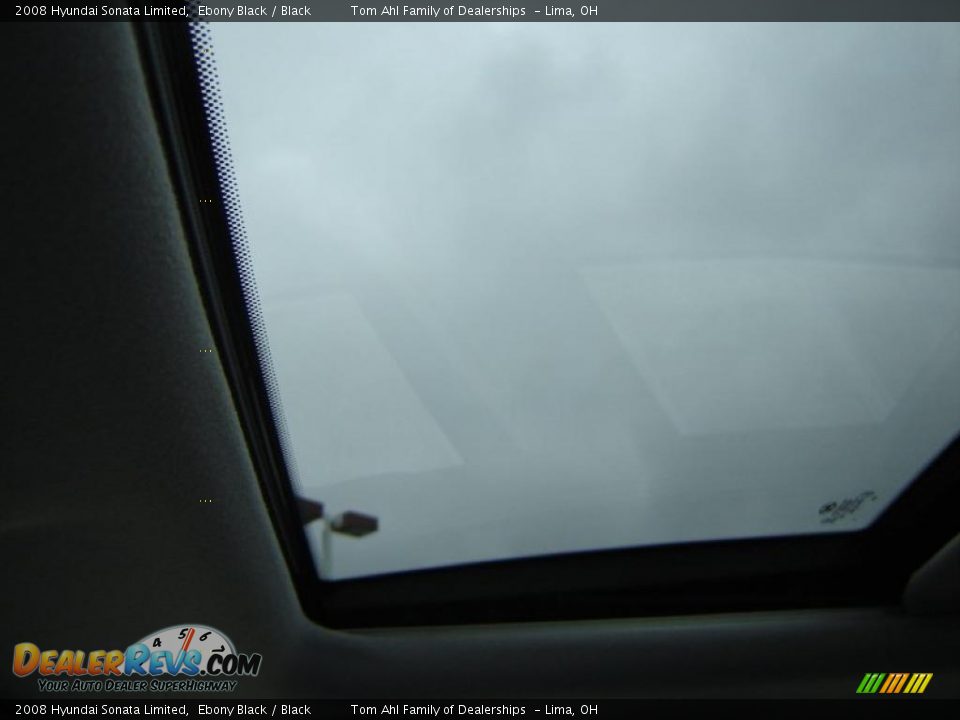 2008 Hyundai Sonata Limited Ebony Black / Black Photo #22