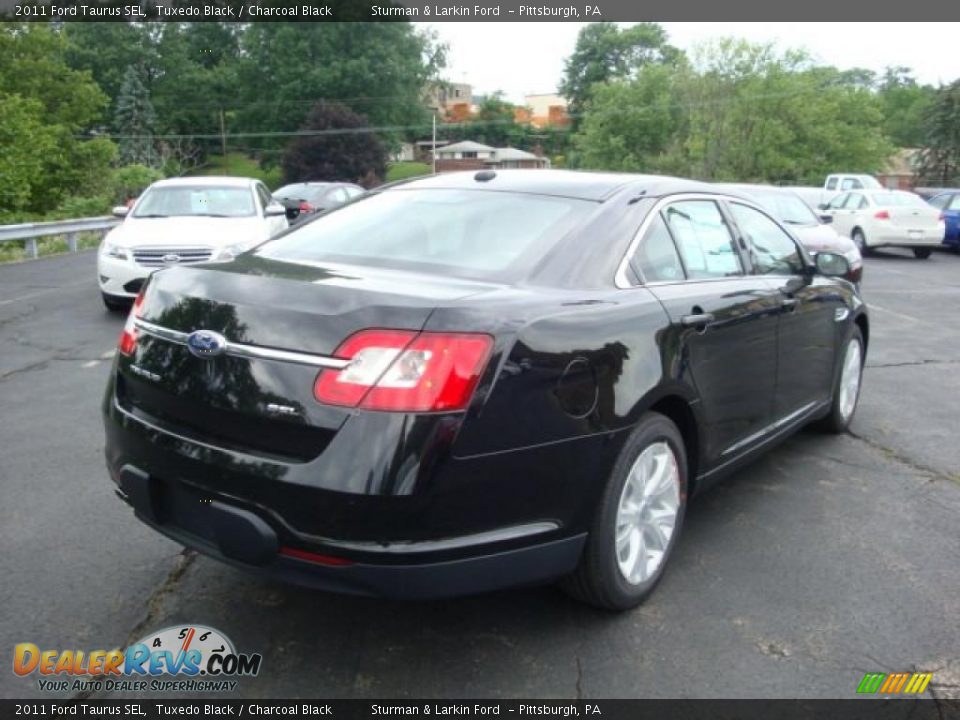 2011 Ford Taurus SEL Tuxedo Black / Charcoal Black Photo #3