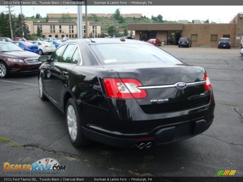 2011 Ford Taurus SEL Tuxedo Black / Charcoal Black Photo #5