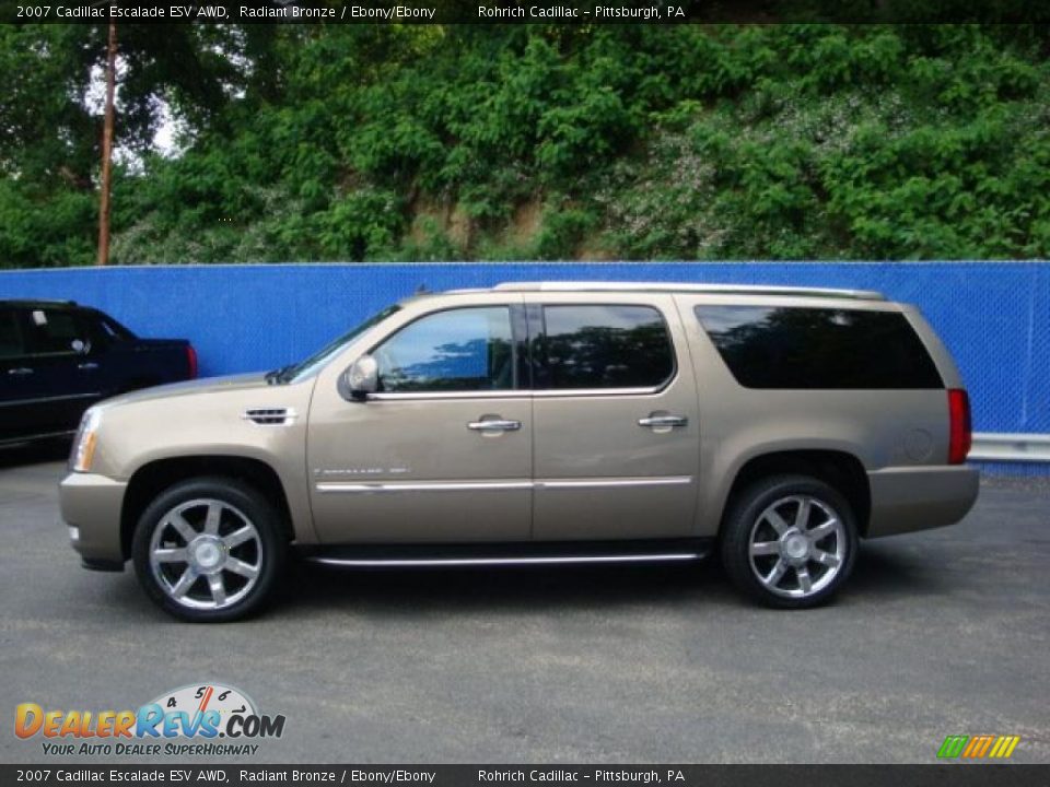 2007 Cadillac Escalade ESV AWD Radiant Bronze / Ebony/Ebony Photo #2