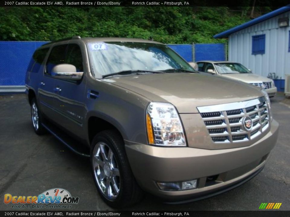 2007 Cadillac Escalade ESV AWD Radiant Bronze / Ebony/Ebony Photo #6