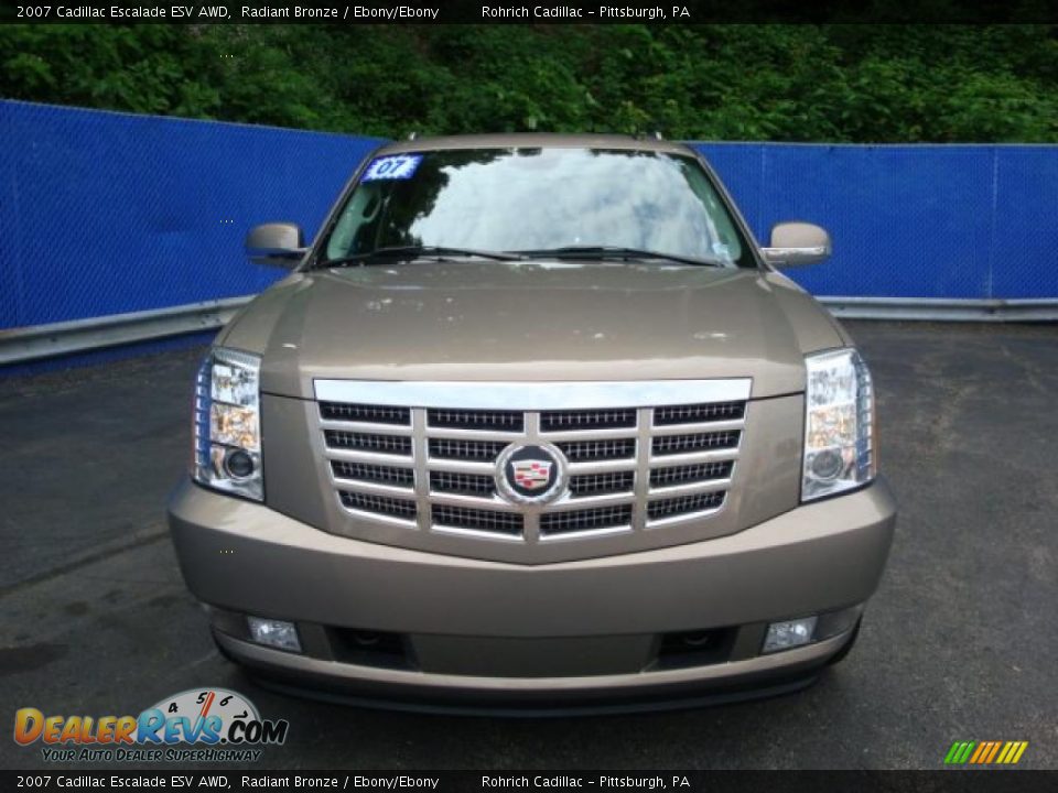 2007 Cadillac Escalade ESV AWD Radiant Bronze / Ebony/Ebony Photo #7