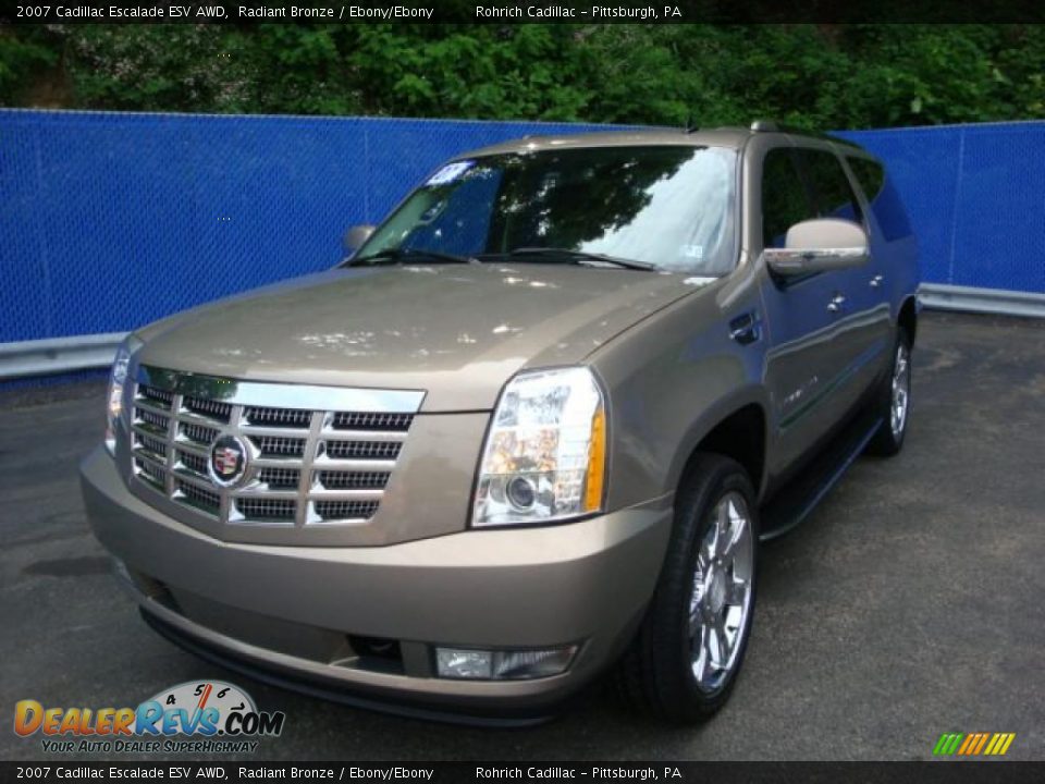 2007 Cadillac Escalade ESV AWD Radiant Bronze / Ebony/Ebony Photo #8