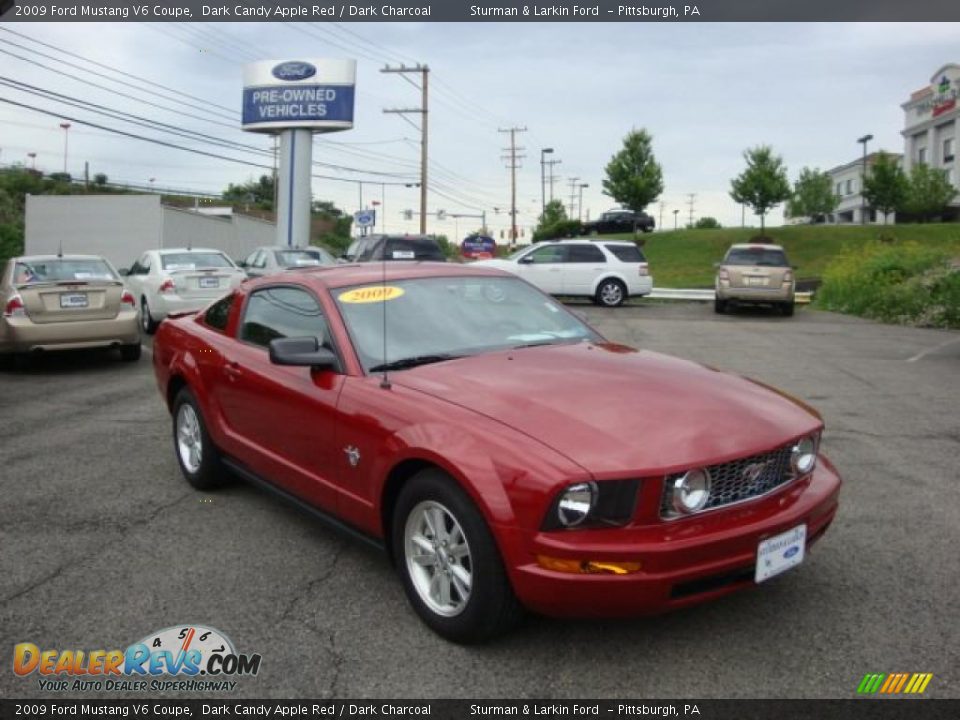 2009 Ford Mustang V6 Coupe Dark Candy Apple Red / Dark Charcoal Photo #1