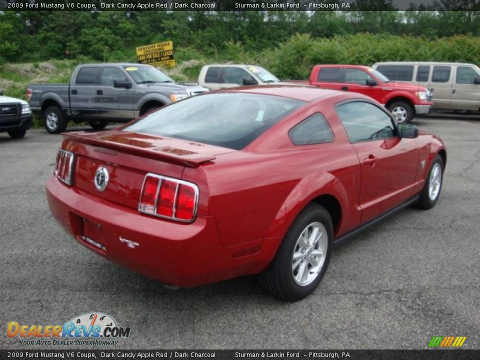 2009 Ford Mustang V6 Coupe Dark Candy Apple Red / Dark Charcoal Photo #3