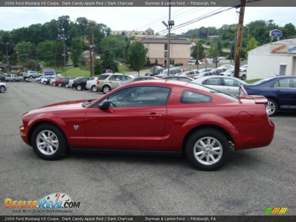 2009 Ford Mustang V6 Coupe Dark Candy Apple Red / Dark Charcoal Photo #6