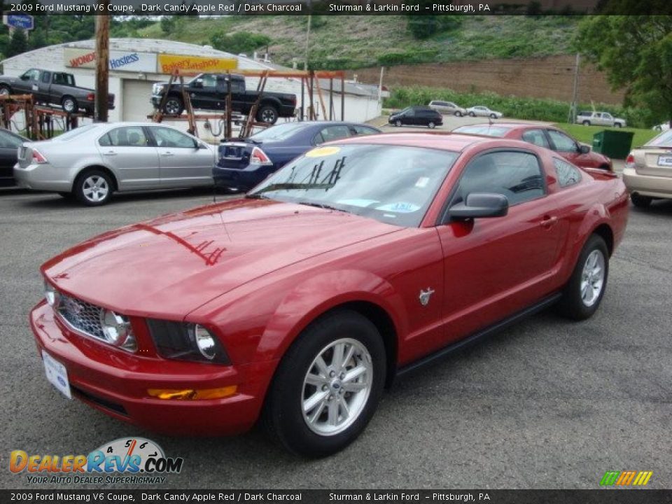 2009 Ford Mustang V6 Coupe Dark Candy Apple Red / Dark Charcoal Photo #10