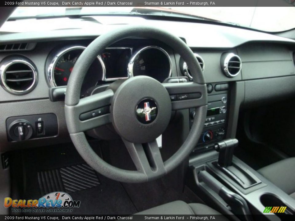 2009 Ford Mustang V6 Coupe Dark Candy Apple Red / Dark Charcoal Photo #13