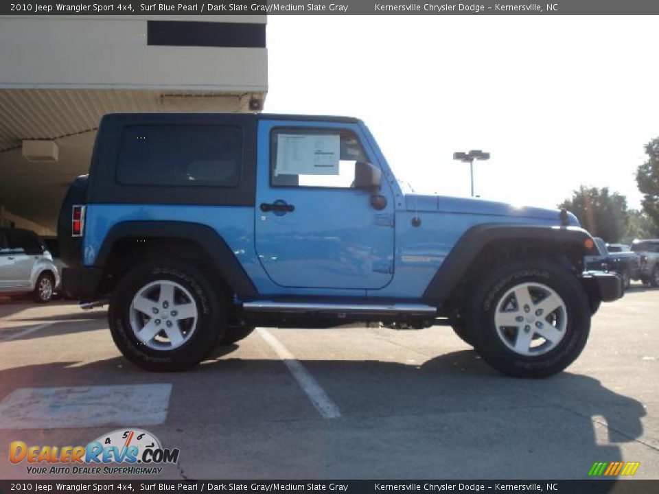 2010 Jeep Wrangler Sport 4x4 Surf Blue Pearl / Dark Slate Gray/Medium Slate Gray Photo #2