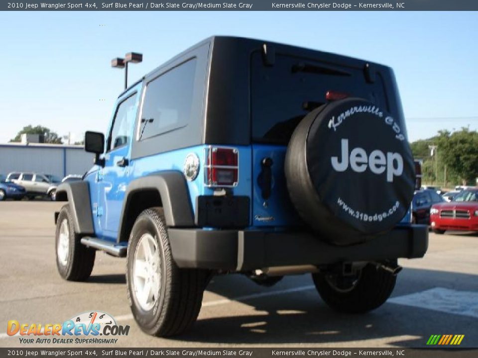 2010 Jeep Wrangler Sport 4x4 Surf Blue Pearl / Dark Slate Gray/Medium Slate Gray Photo #5