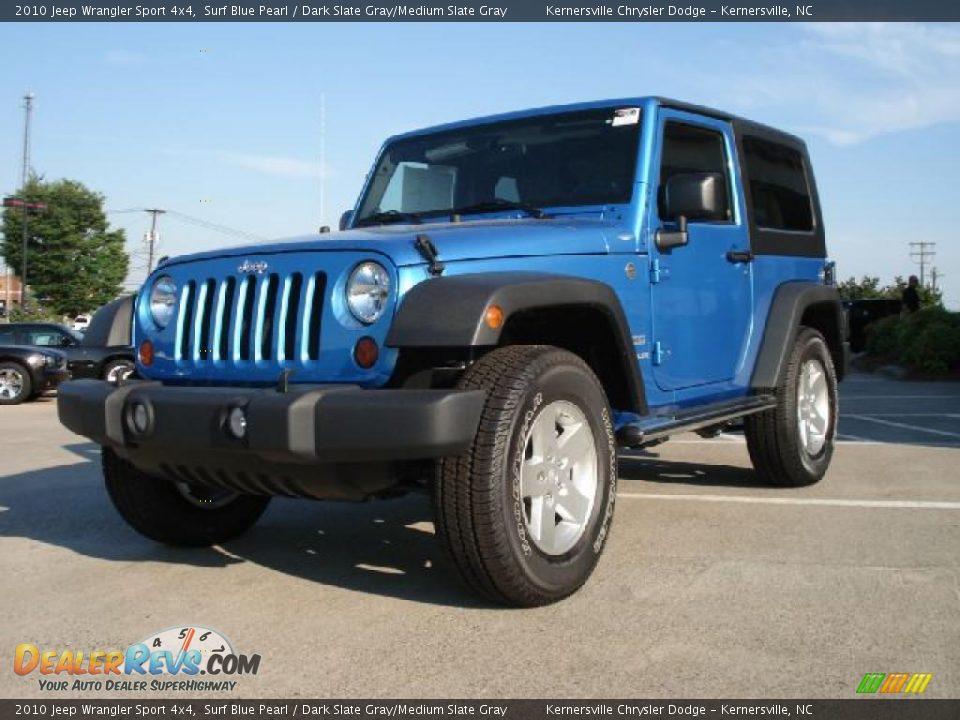 2010 Jeep Wrangler Sport 4x4 Surf Blue Pearl / Dark Slate Gray/Medium Slate Gray Photo #7