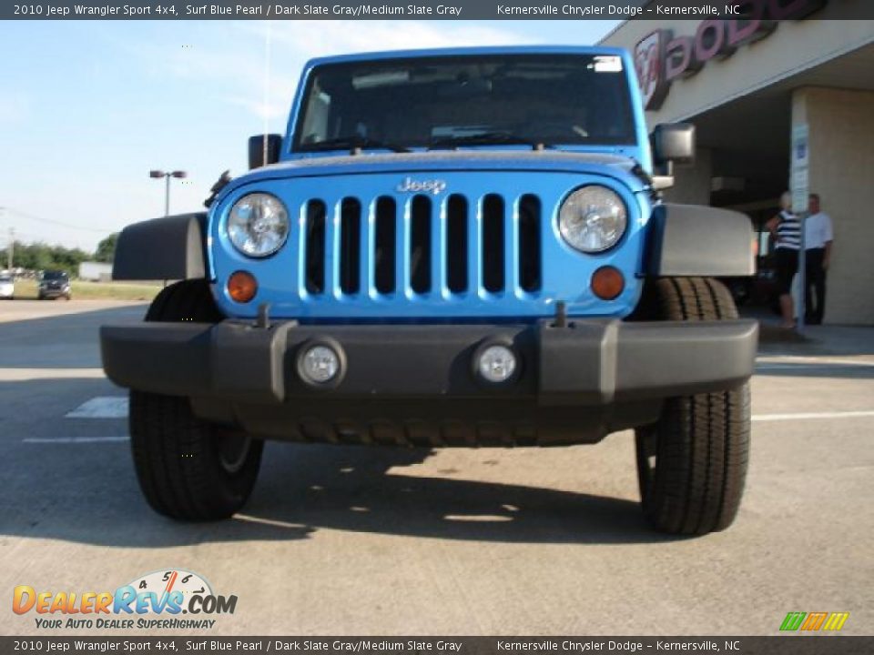 2010 Jeep Wrangler Sport 4x4 Surf Blue Pearl / Dark Slate Gray/Medium Slate Gray Photo #8