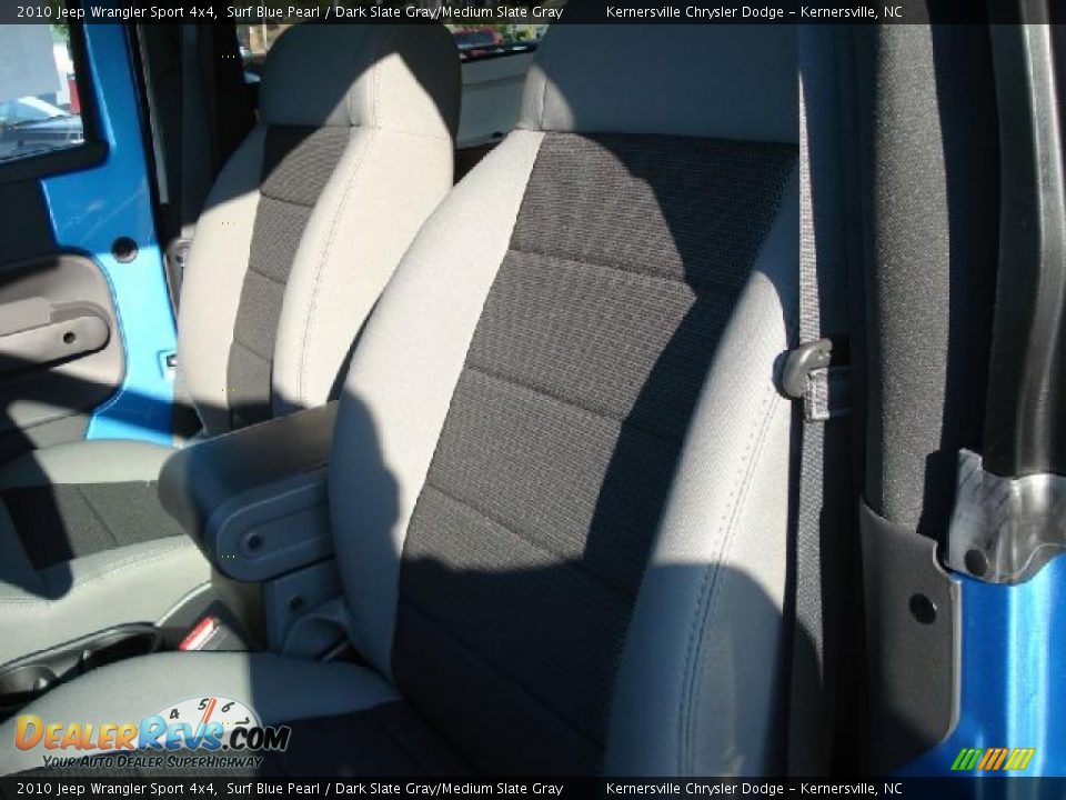 2010 Jeep Wrangler Sport 4x4 Surf Blue Pearl / Dark Slate Gray/Medium Slate Gray Photo #9