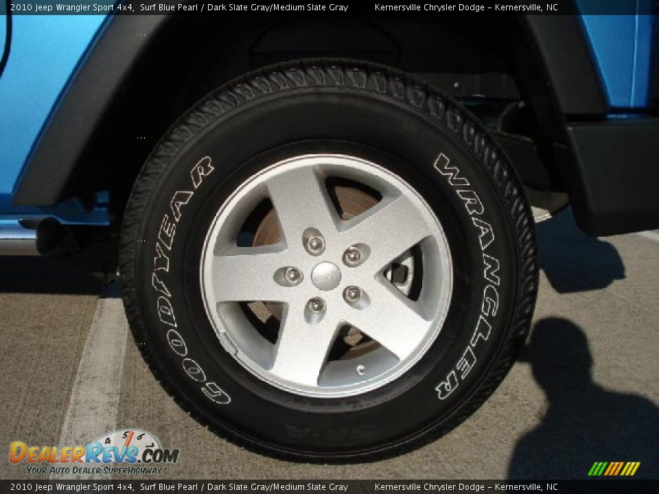 2010 Jeep Wrangler Sport 4x4 Surf Blue Pearl / Dark Slate Gray/Medium Slate Gray Photo #13