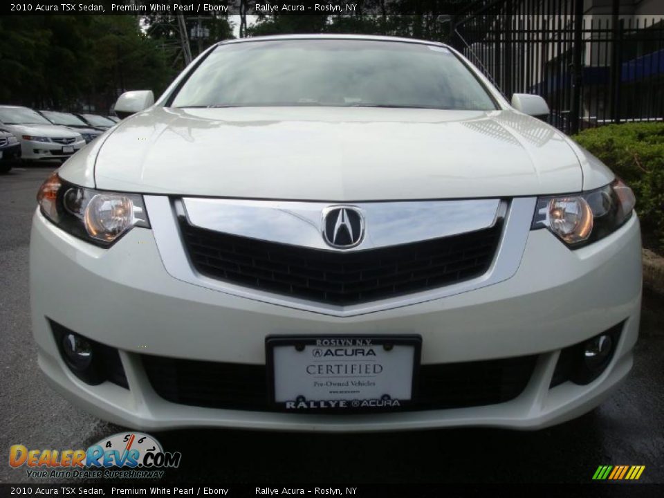 2010 Acura TSX Sedan Premium White Pearl / Ebony Photo #2