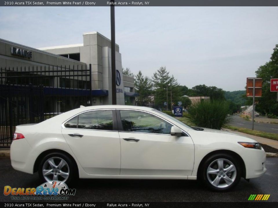 2010 Acura TSX Sedan Premium White Pearl / Ebony Photo #3