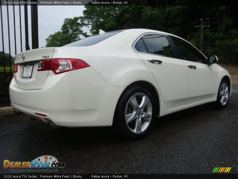 2010 Acura TSX Sedan Premium White Pearl / Ebony Photo #4