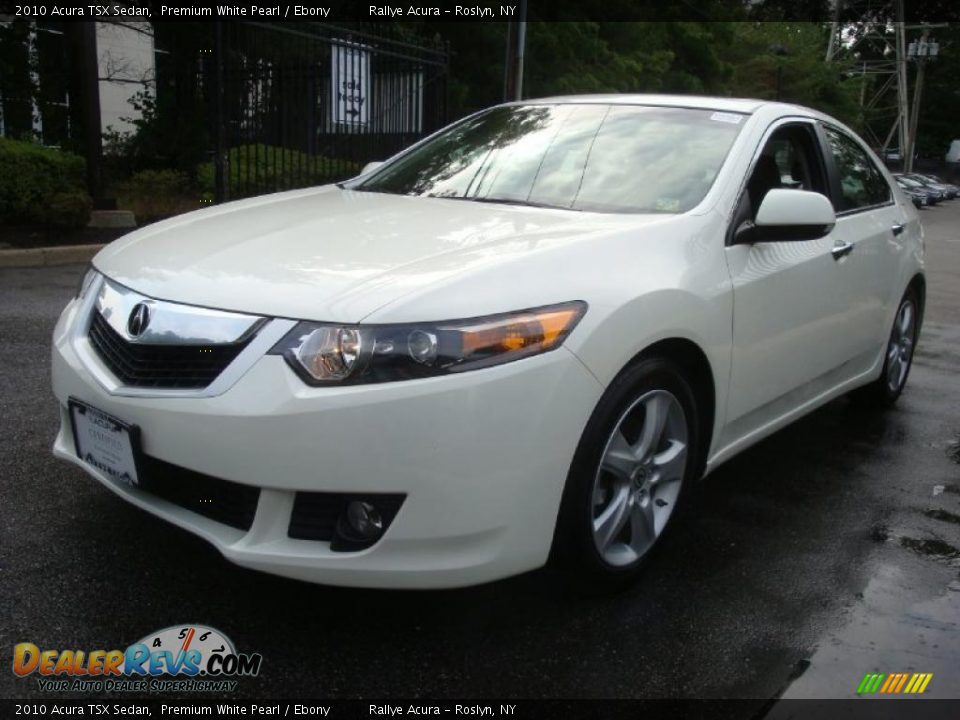 2010 Acura TSX Sedan Premium White Pearl / Ebony Photo #7