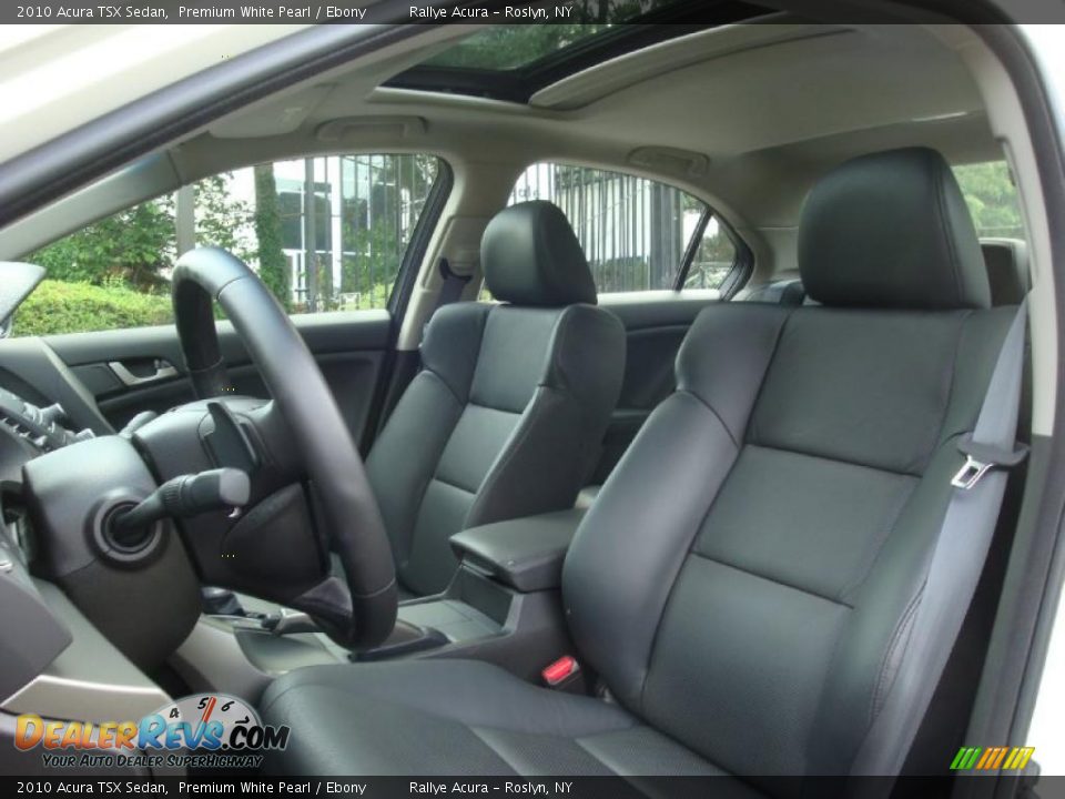 2010 Acura TSX Sedan Premium White Pearl / Ebony Photo #10