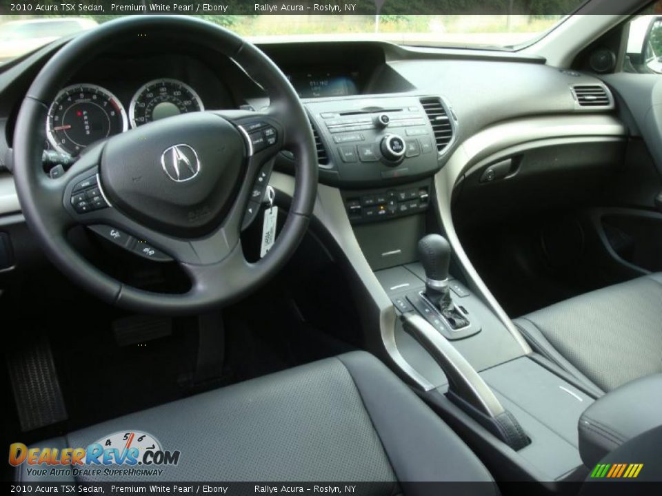 2010 Acura TSX Sedan Premium White Pearl / Ebony Photo #12