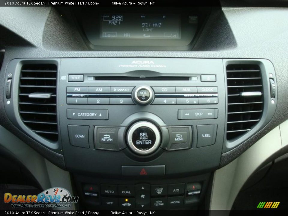 2010 Acura TSX Sedan Premium White Pearl / Ebony Photo #14