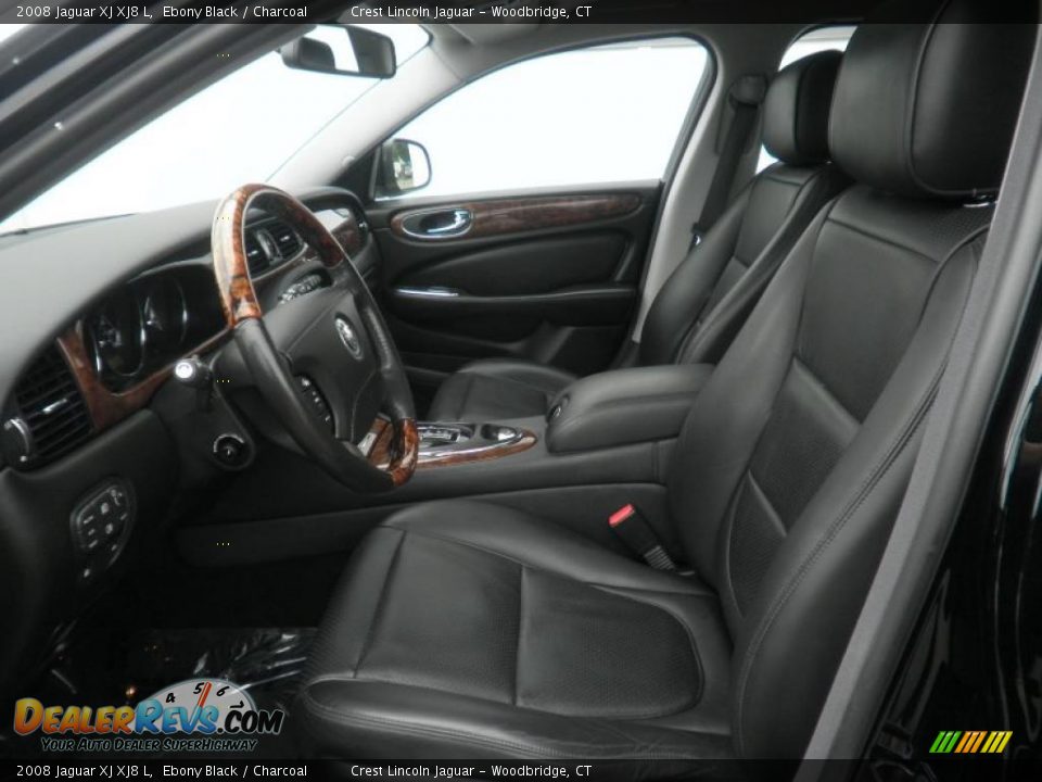 2008 Jaguar XJ XJ8 L Ebony Black / Charcoal Photo #8
