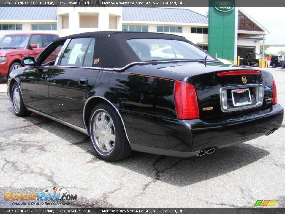2005 Cadillac DeVille Sedan Black Raven / Black Photo #3