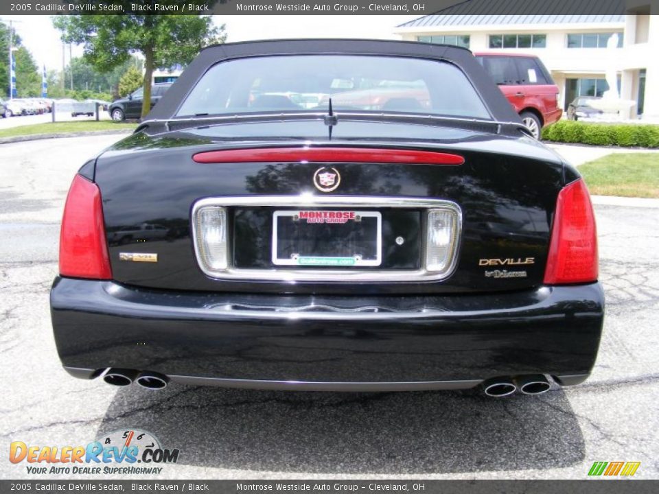2005 Cadillac DeVille Sedan Black Raven / Black Photo #4