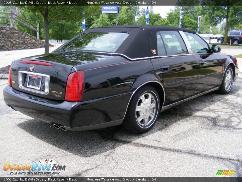 2005 Cadillac DeVille Sedan Black Raven / Black Photo #5