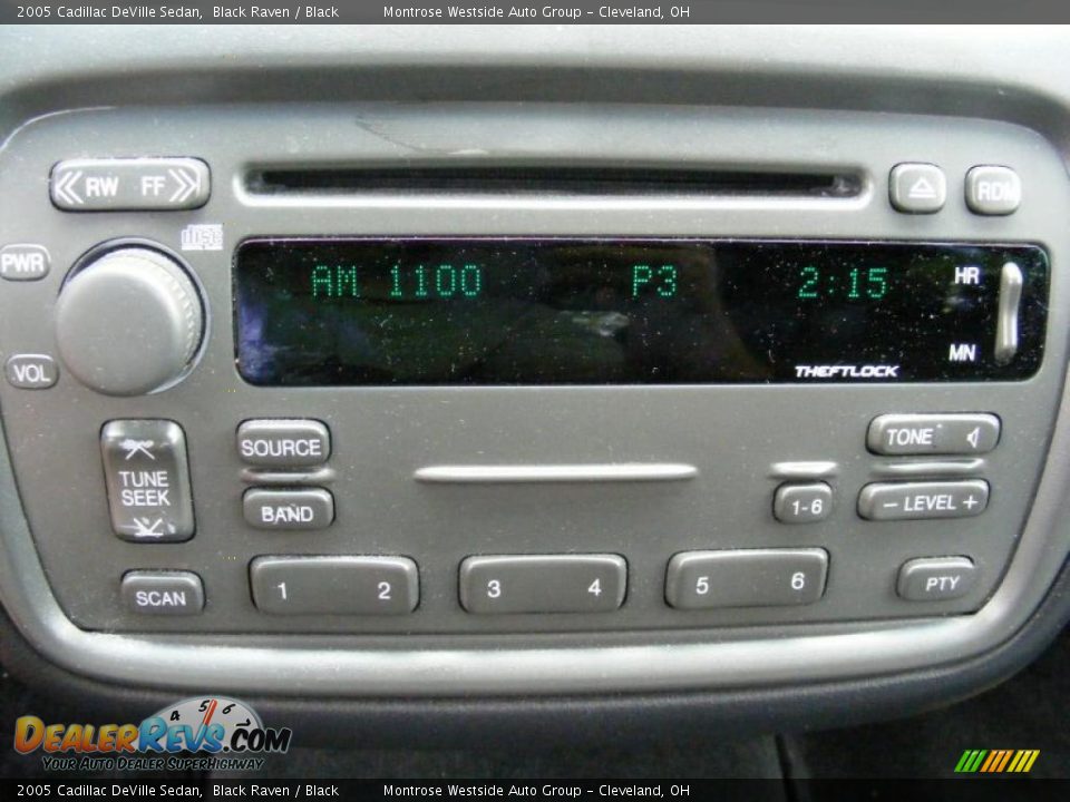 2005 Cadillac DeVille Sedan Black Raven / Black Photo #22