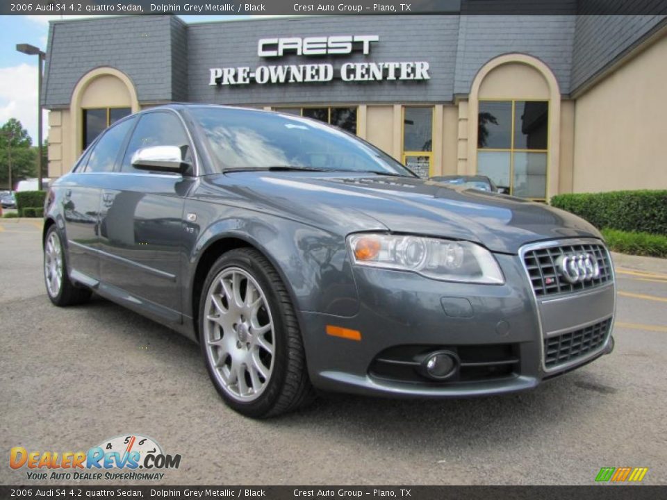 2006 Audi S4 4.2 quattro Sedan Dolphin Grey Metallic / Black Photo #1