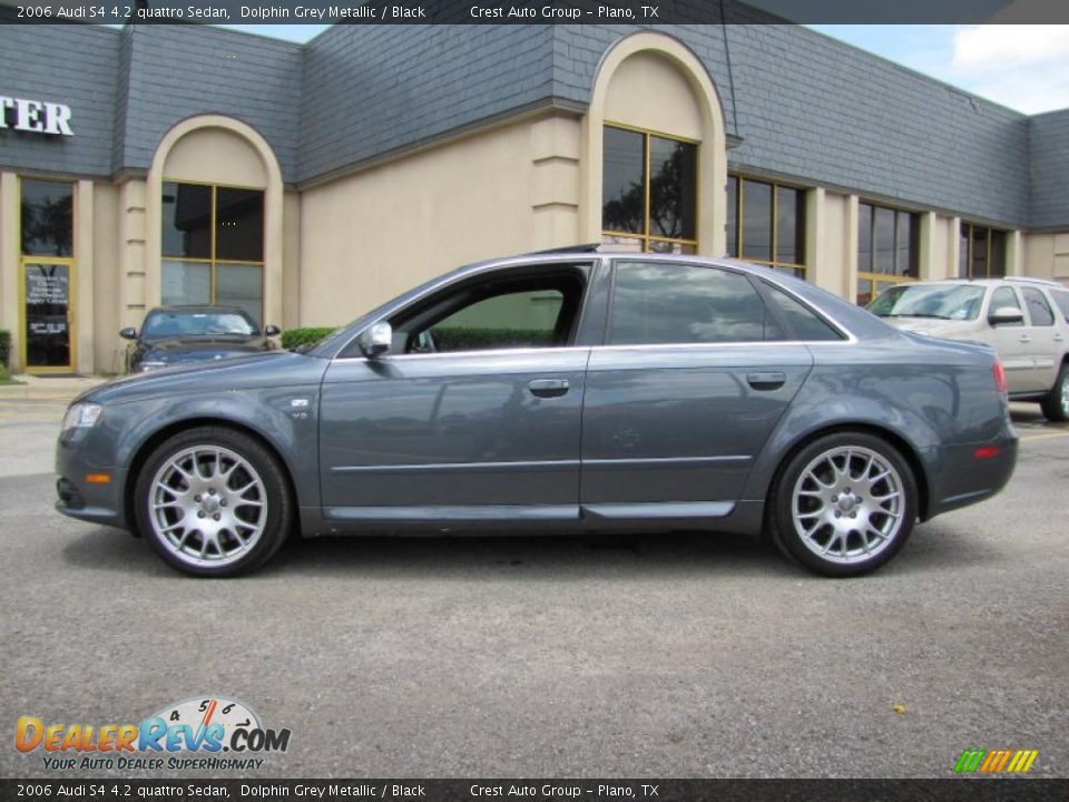 2006 Audi S4 4.2 quattro Sedan Dolphin Grey Metallic / Black Photo #4