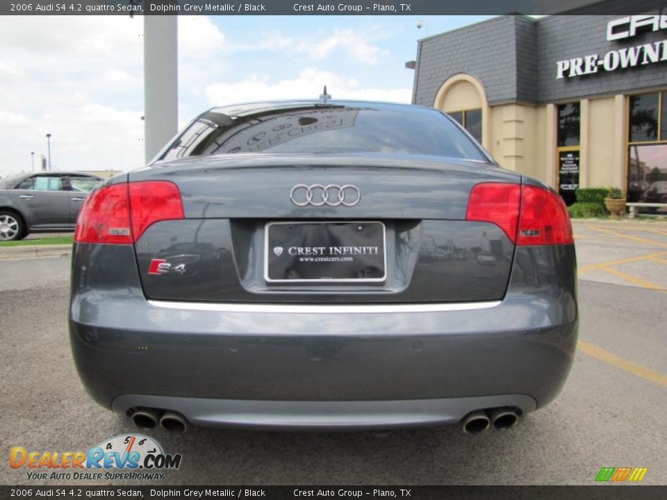 2006 Audi S4 4.2 quattro Sedan Dolphin Grey Metallic / Black Photo #6
