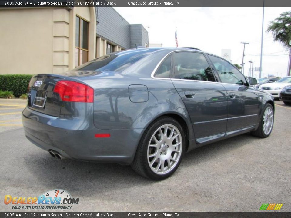 2006 Audi S4 4.2 quattro Sedan Dolphin Grey Metallic / Black Photo #7