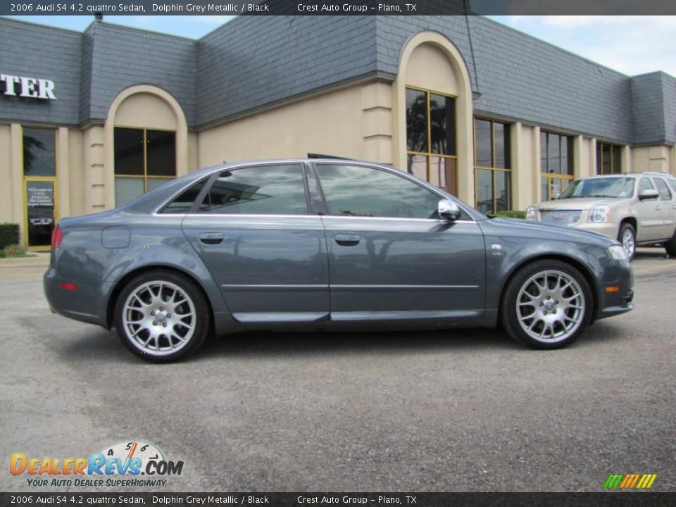 2006 Audi S4 4.2 quattro Sedan Dolphin Grey Metallic / Black Photo #8