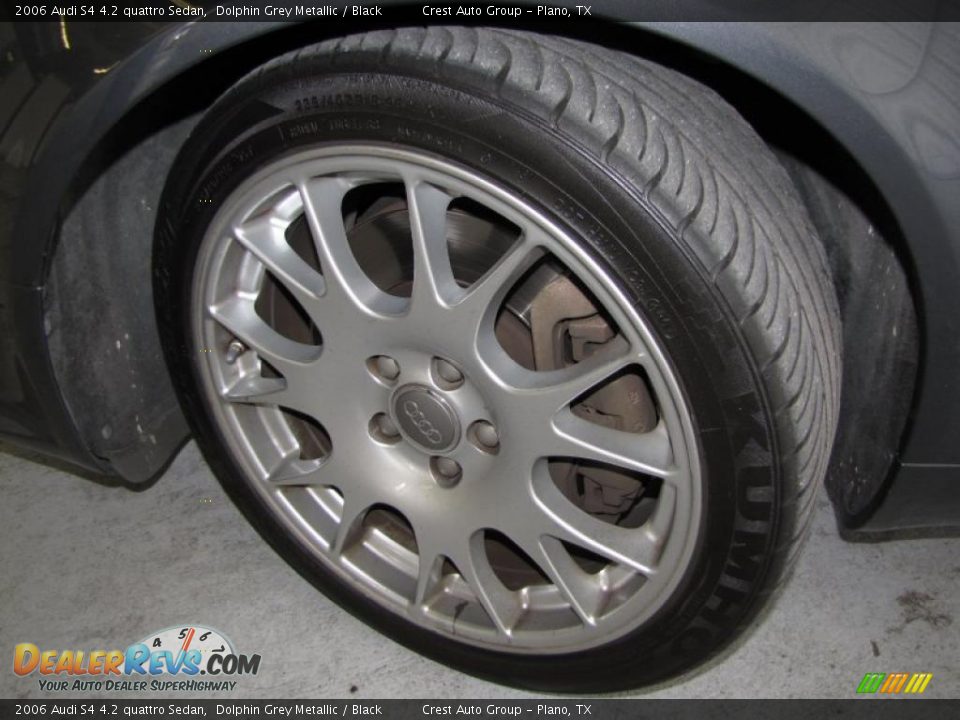 2006 Audi S4 4.2 quattro Sedan Dolphin Grey Metallic / Black Photo #18