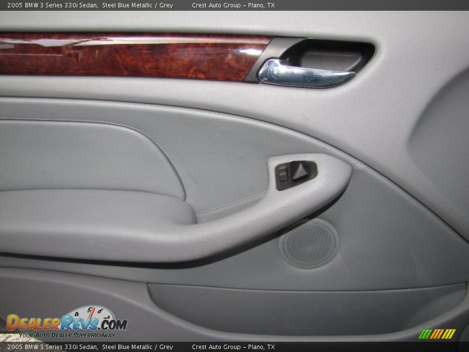 2005 BMW 3 Series 330i Sedan Steel Blue Metallic / Grey Photo #12