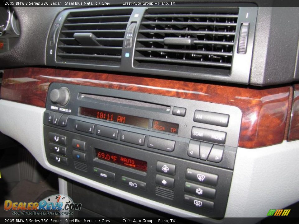 2005 BMW 3 Series 330i Sedan Steel Blue Metallic / Grey Photo #15