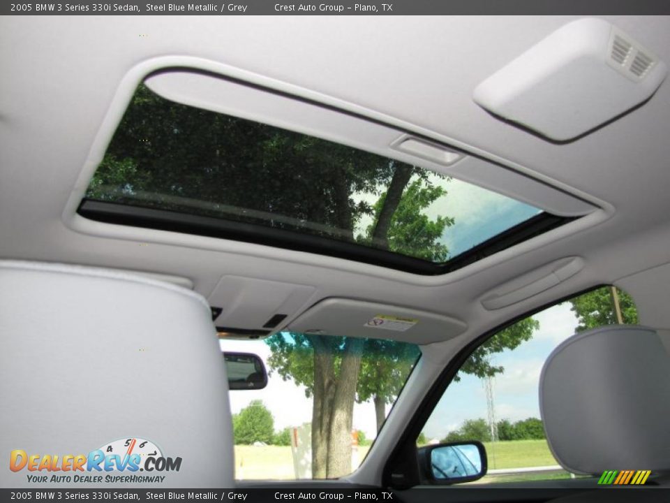 2005 BMW 3 Series 330i Sedan Steel Blue Metallic / Grey Photo #17