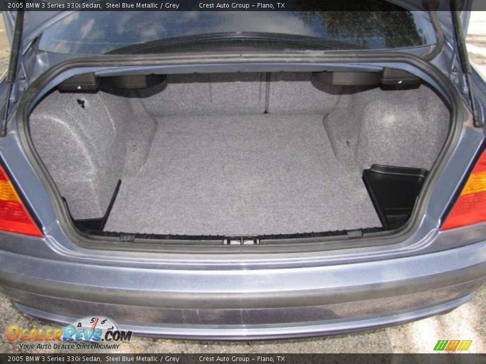 2005 BMW 3 Series 330i Sedan Steel Blue Metallic / Grey Photo #18