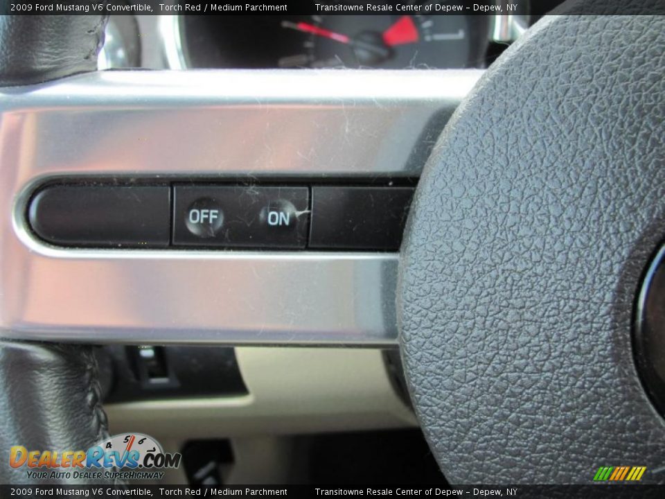 2009 Ford Mustang V6 Convertible Torch Red / Medium Parchment Photo #17